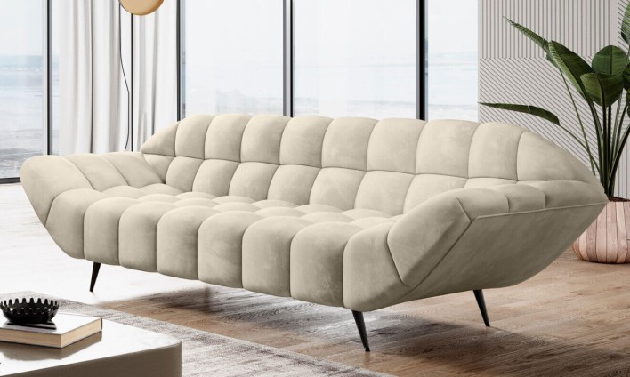 stylowa sofa na nóżkach