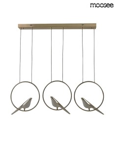 MOOSEE lampa wisząca BIRD LINE złota