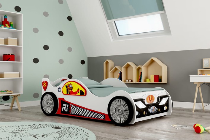 łóżko dla chłopca samochód