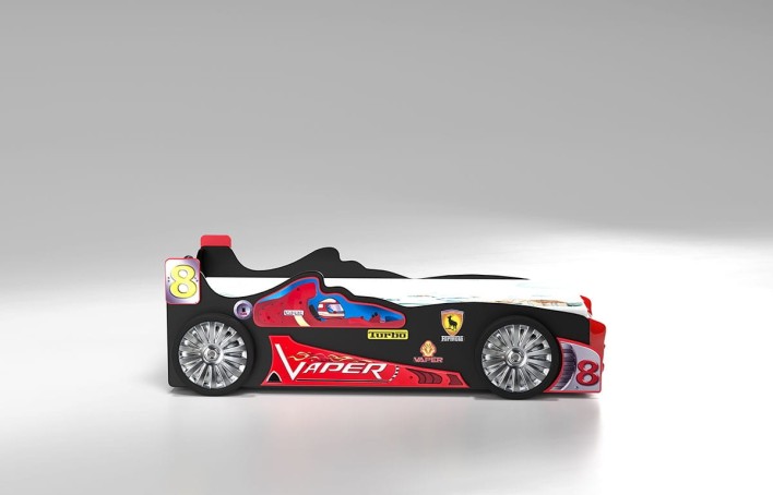 łóżko w kształcie auta