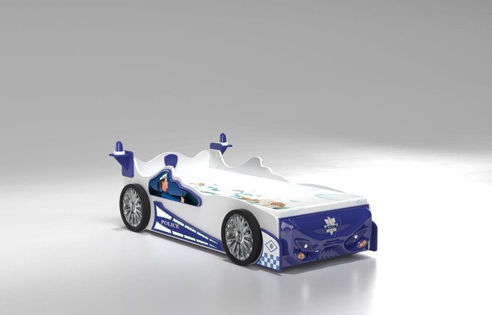 łóżko samochód policyjny