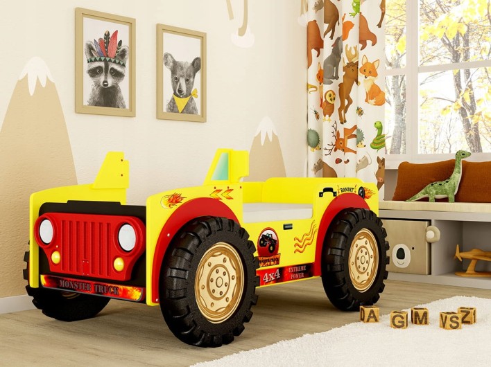 łóżko samochód monster truck