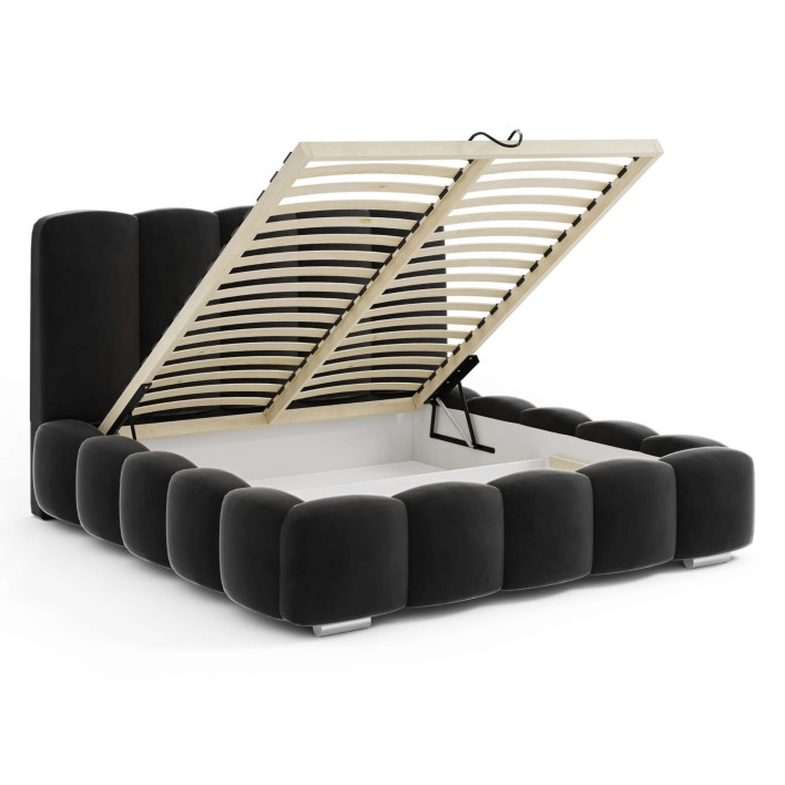 łóżko tapicerowane 140x200 z pojemnikiem