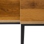 Stolik kawowy podwójny, loftowy  CT-601 orzech | OUTLET-7