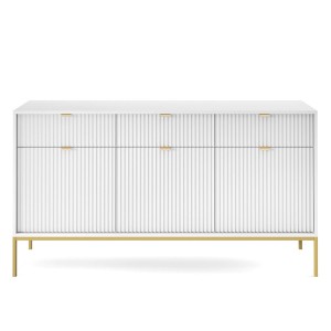 Komoda NOVA KSZ154 Biała / rama złota