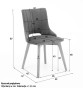Drewniane krzesło BELLA / Bluvel 14 / Outlet-12