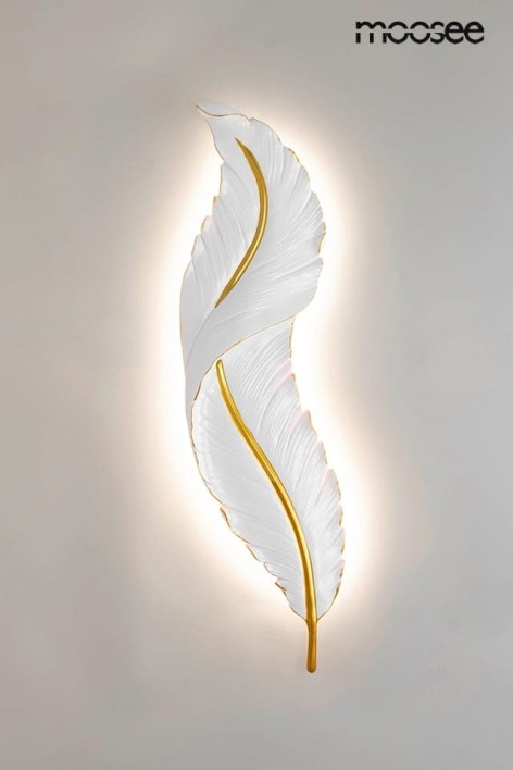 MOOSEE lampa ścienna IKAR 60  biała / złota