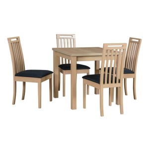 Zestaw stół MAX 8 + 4 krzesła drewniane ROMA 10