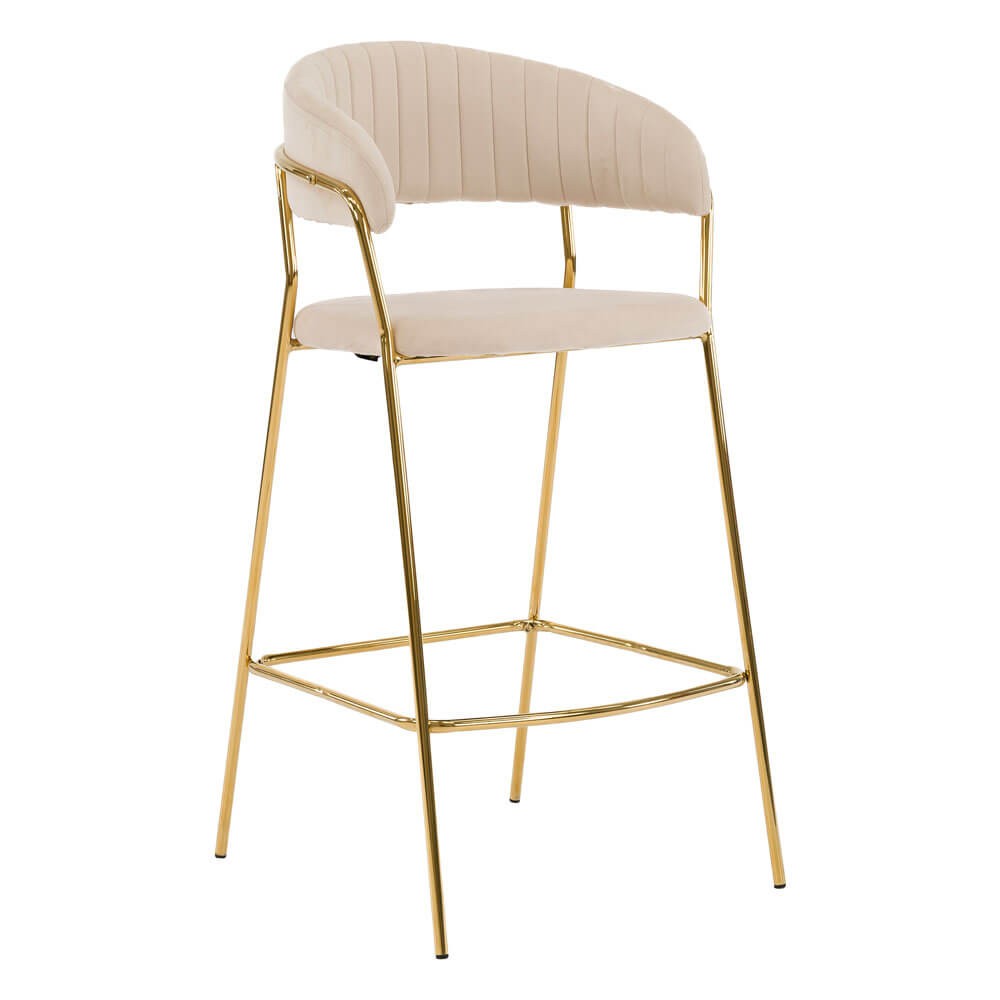 Hoker Glamour beżowy MARLO BC-01 welur