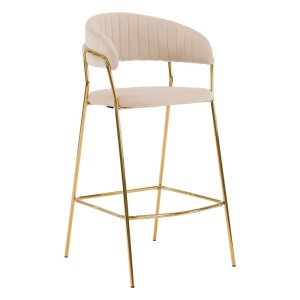 Hoker Glamour beżowy MARLO BC-01 welur