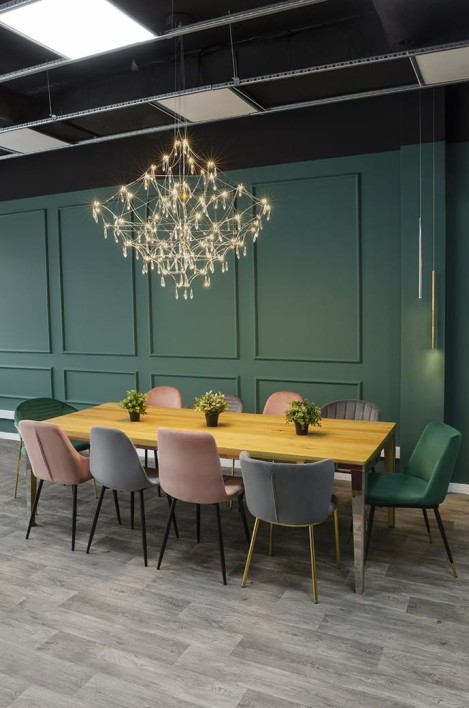 Lampa wisząca CONSTELATION 77 GOLD - LED, stal szczotkowana