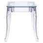 Stół Ghost 62x62cm transparentny