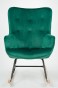 Fotel bujany MWM-001 | Welur | Zielony #18-2
