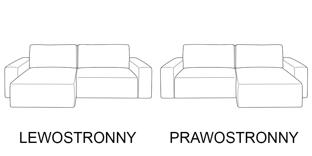 Narożnik BERGE L z boczkami