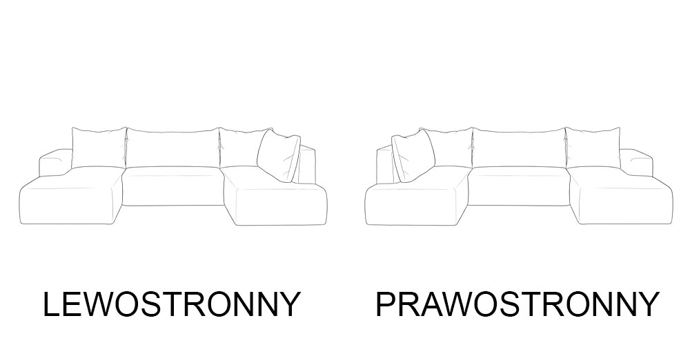 Narożnik LECCO U XL