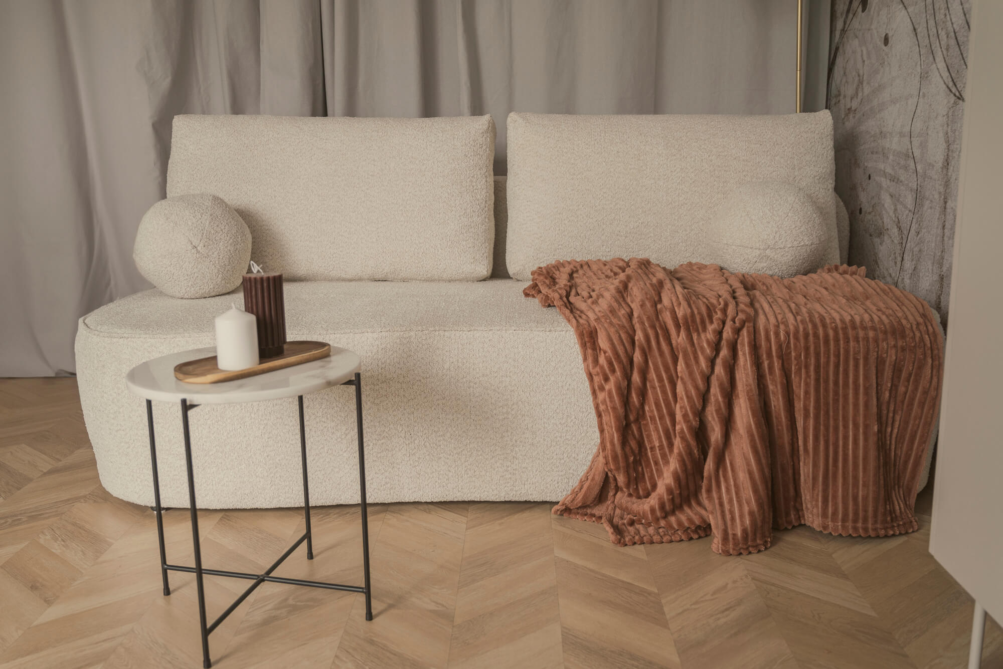 Sofa rozkładana z funkcją spania NOVA