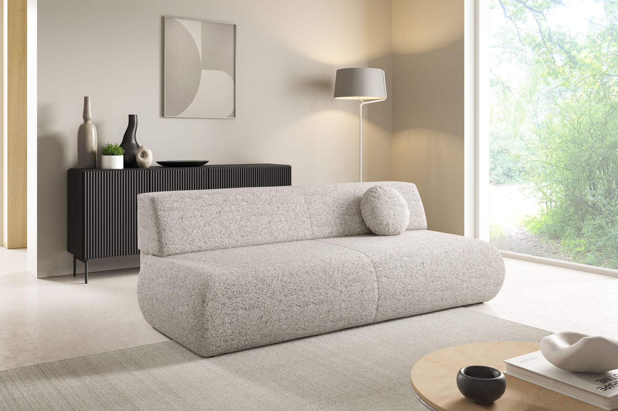 Nowoczesna sofa rozkładana PUENTE z funkcją spania