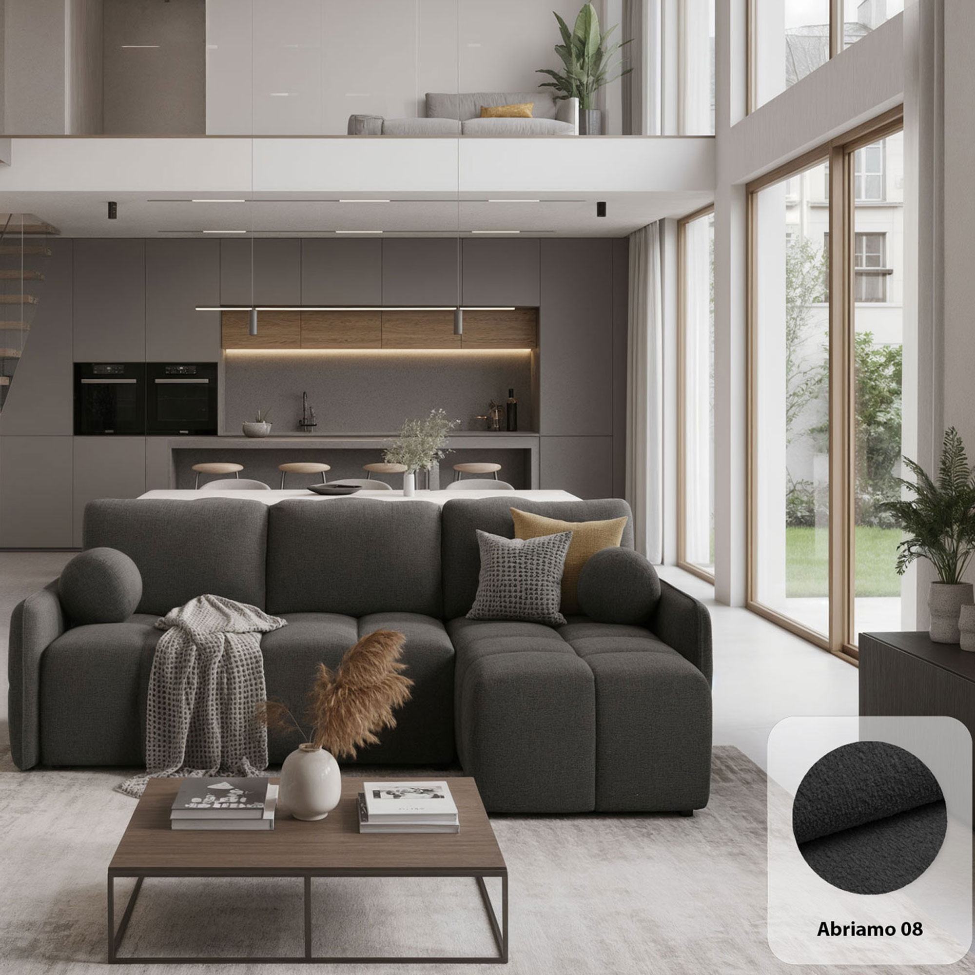 Narożnik z funkcją spania Moon – kolor do wyboru