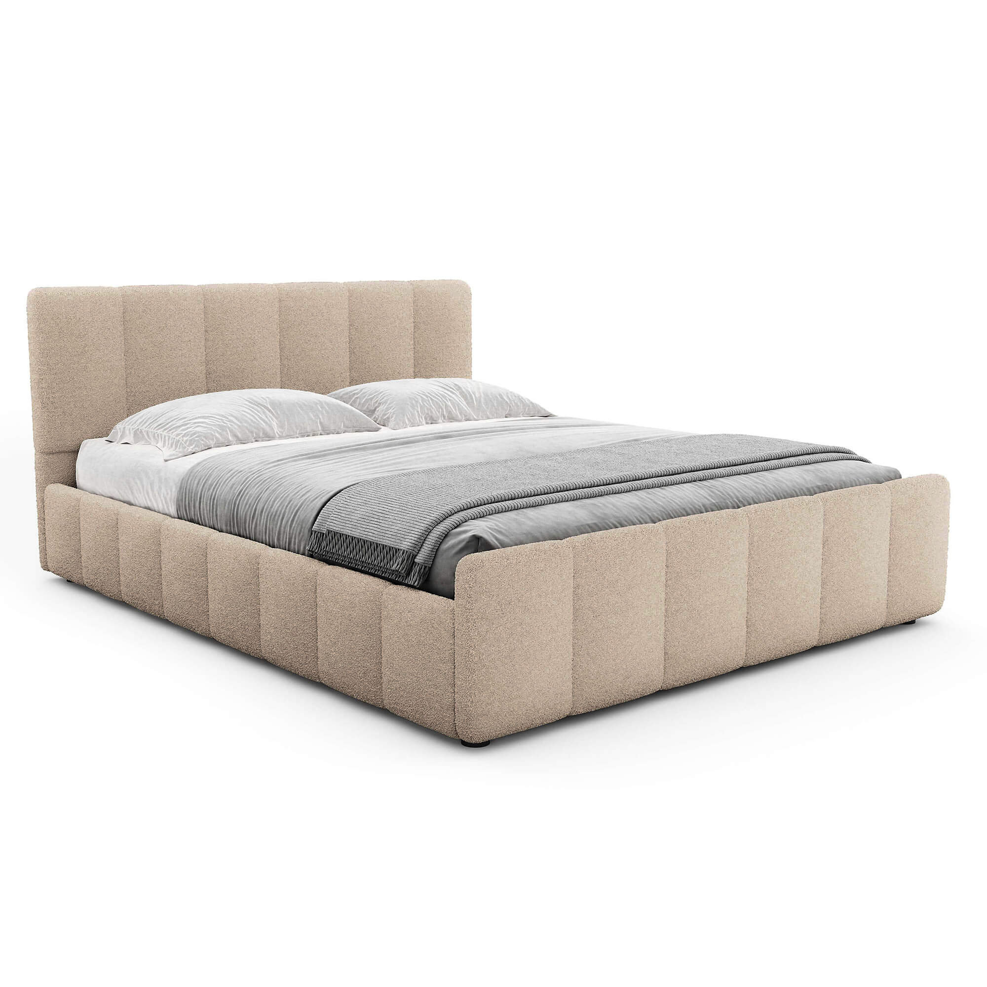 Zdjęcie produktu Łóżko tapicerowane SF1077 | 180x200 | Boucle | Cappuccino #4