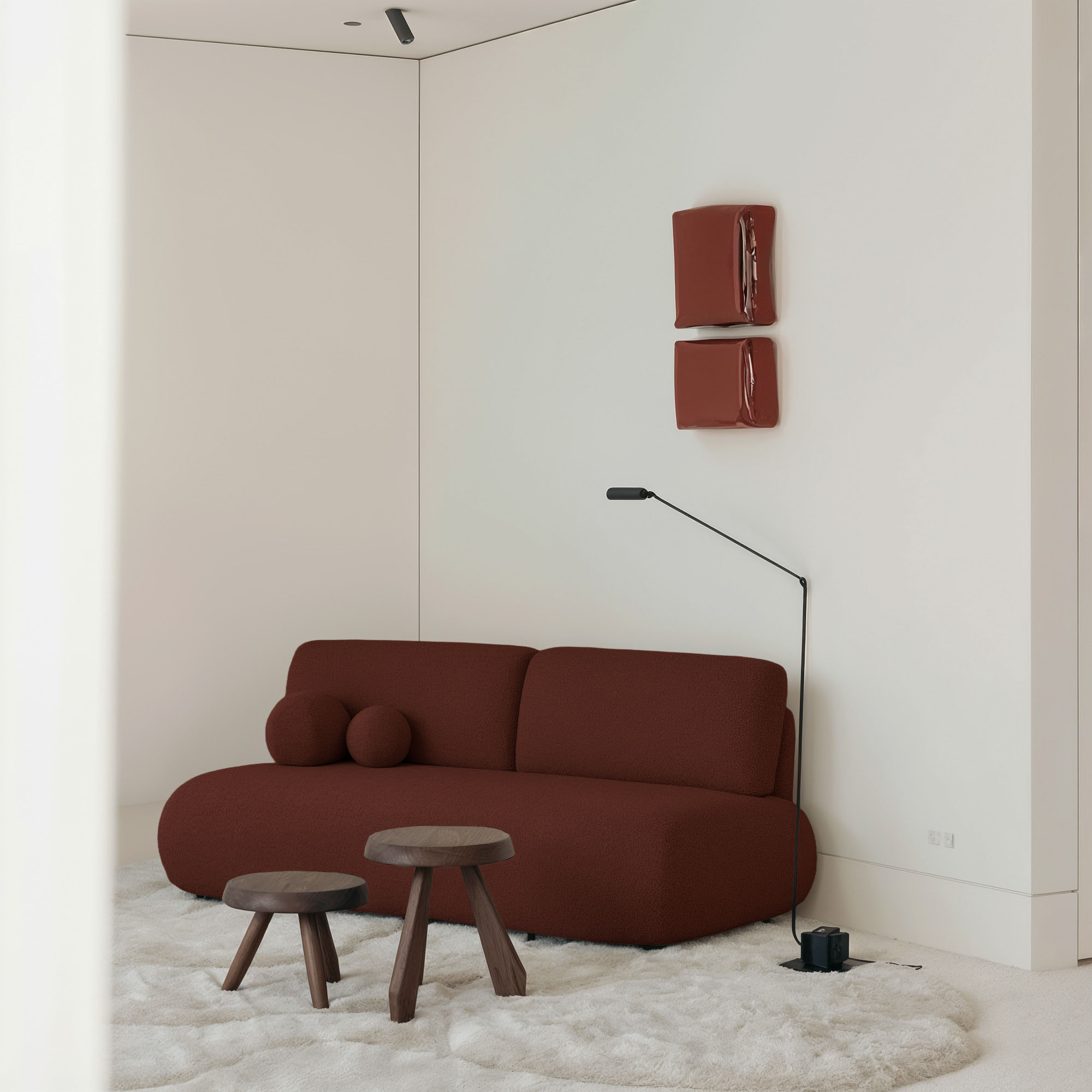 Sofa z funkcją spania ELEN z poduszkami dekoracyjnymi