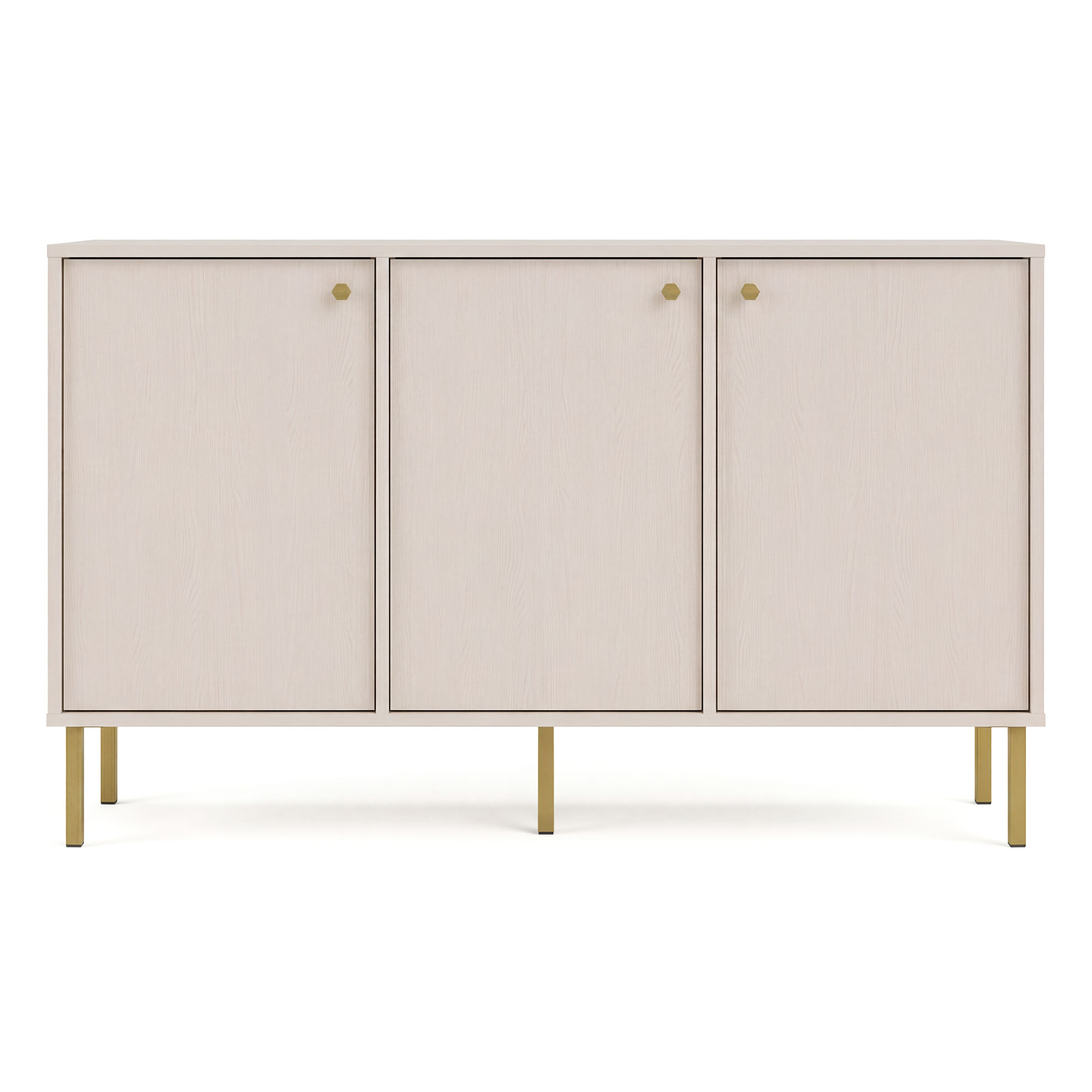 Komoda TOKYO 2 3F | Typ 813 | Beż piaskowy | Złote nogi proste