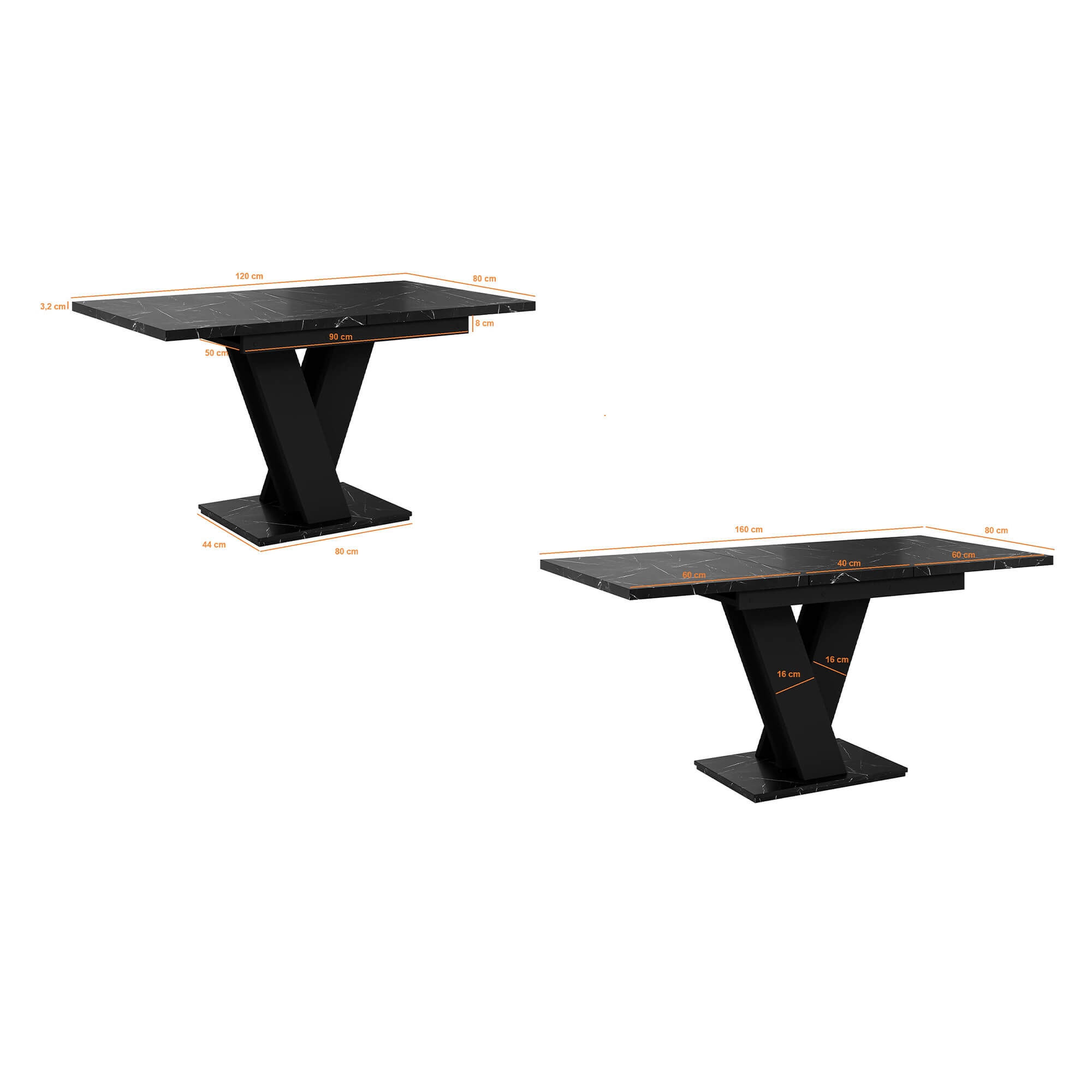 Stół MASIV Royal Marble Black