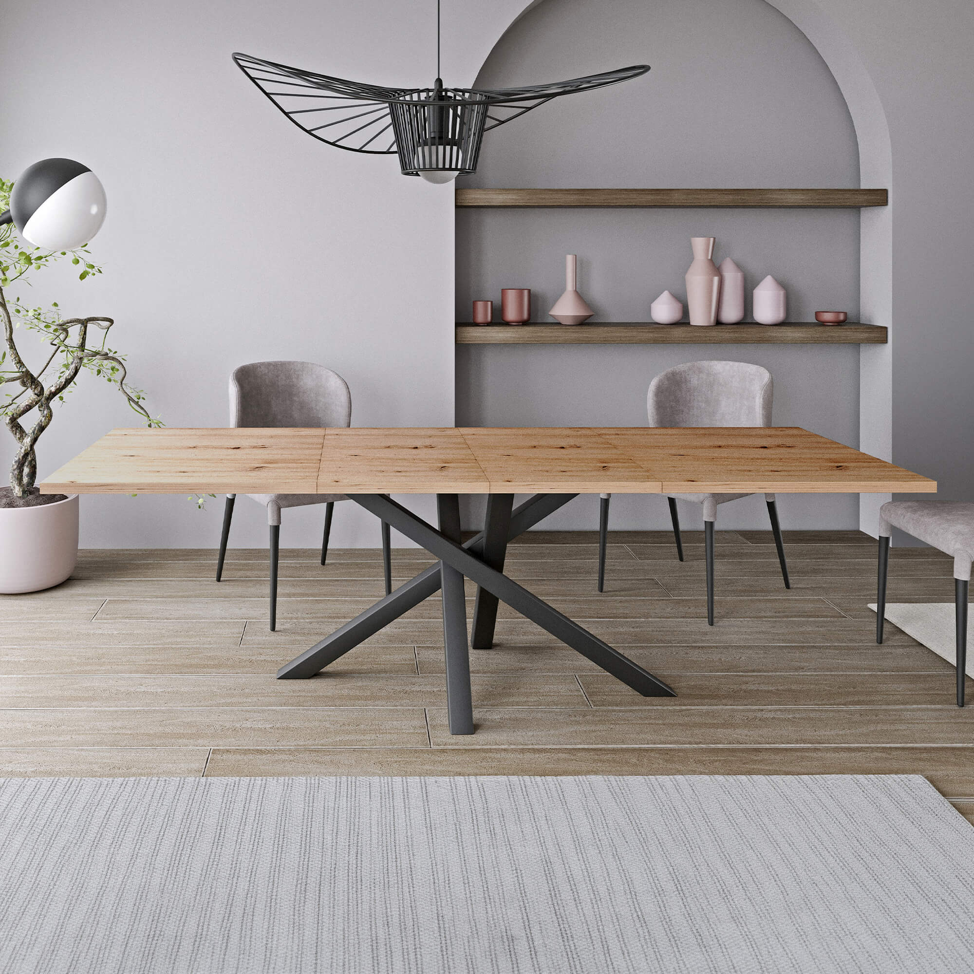 Stół CALI rozłożony do 260 cm