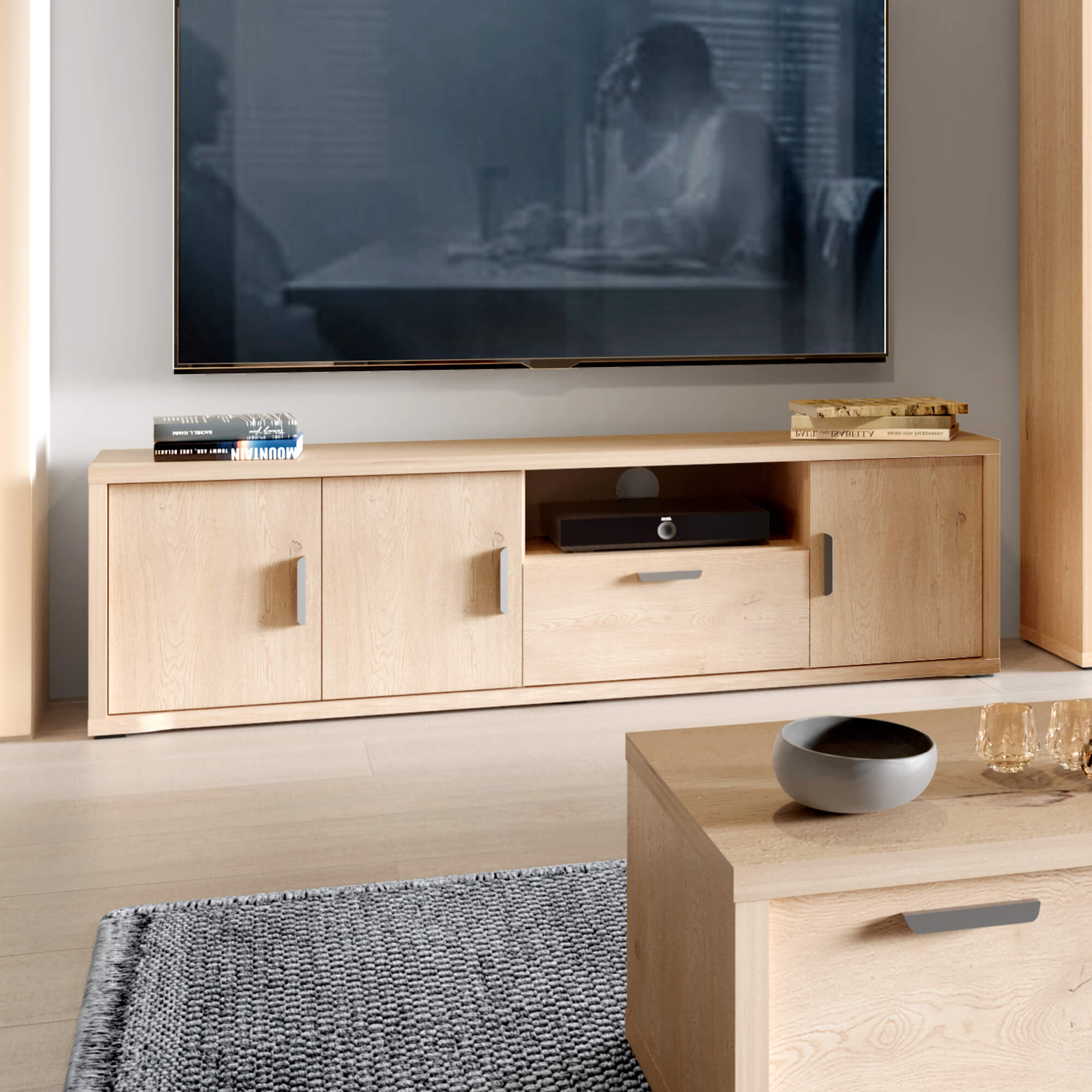 Szafka RTV GRANDE detal wykończenia