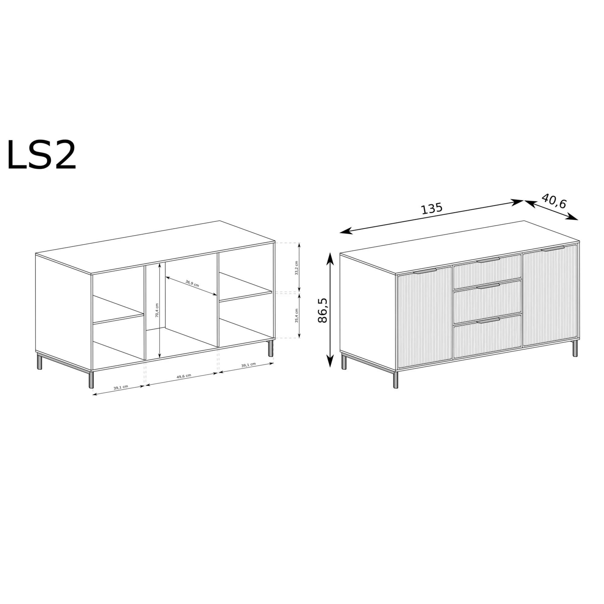 Nowoczesna komoda LS-2