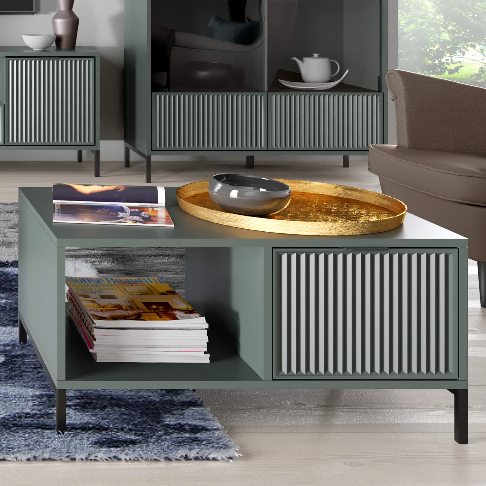 Stolik kawowy LS-6 w salonie