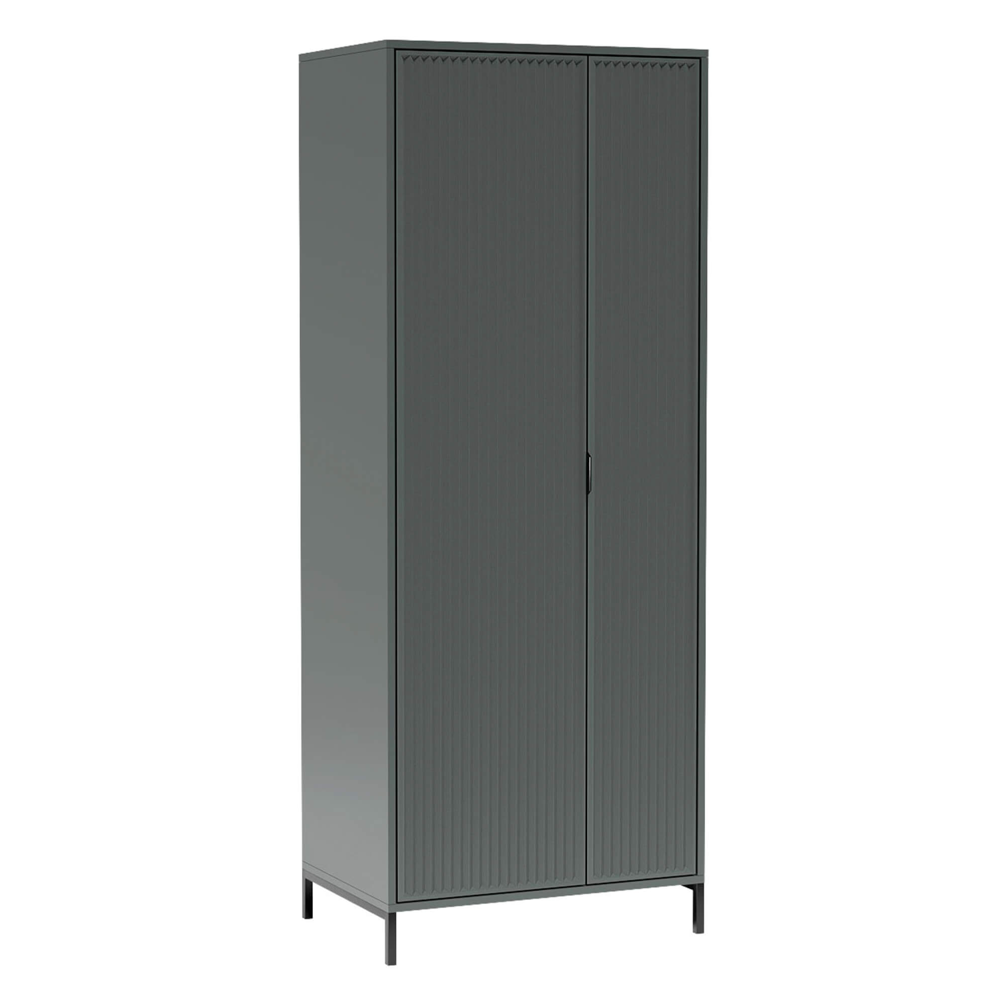 Wnętrze szafy LS-11 z półkami i drążkiem