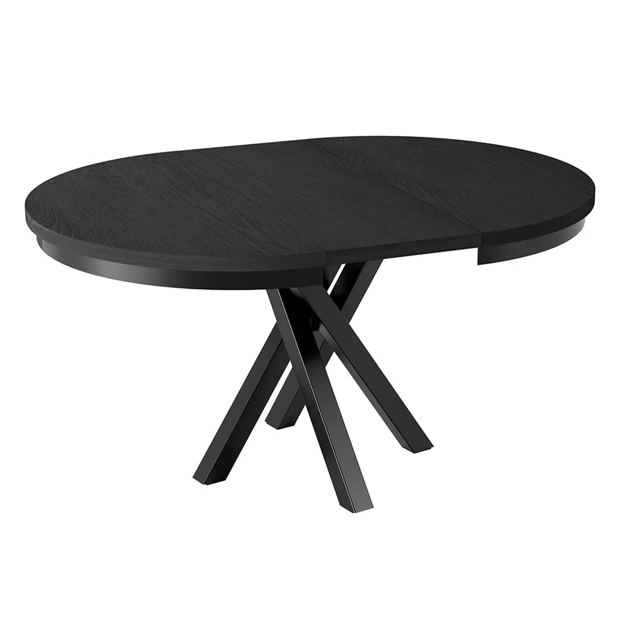 Stół okrągły MM-12 Czarny Mat