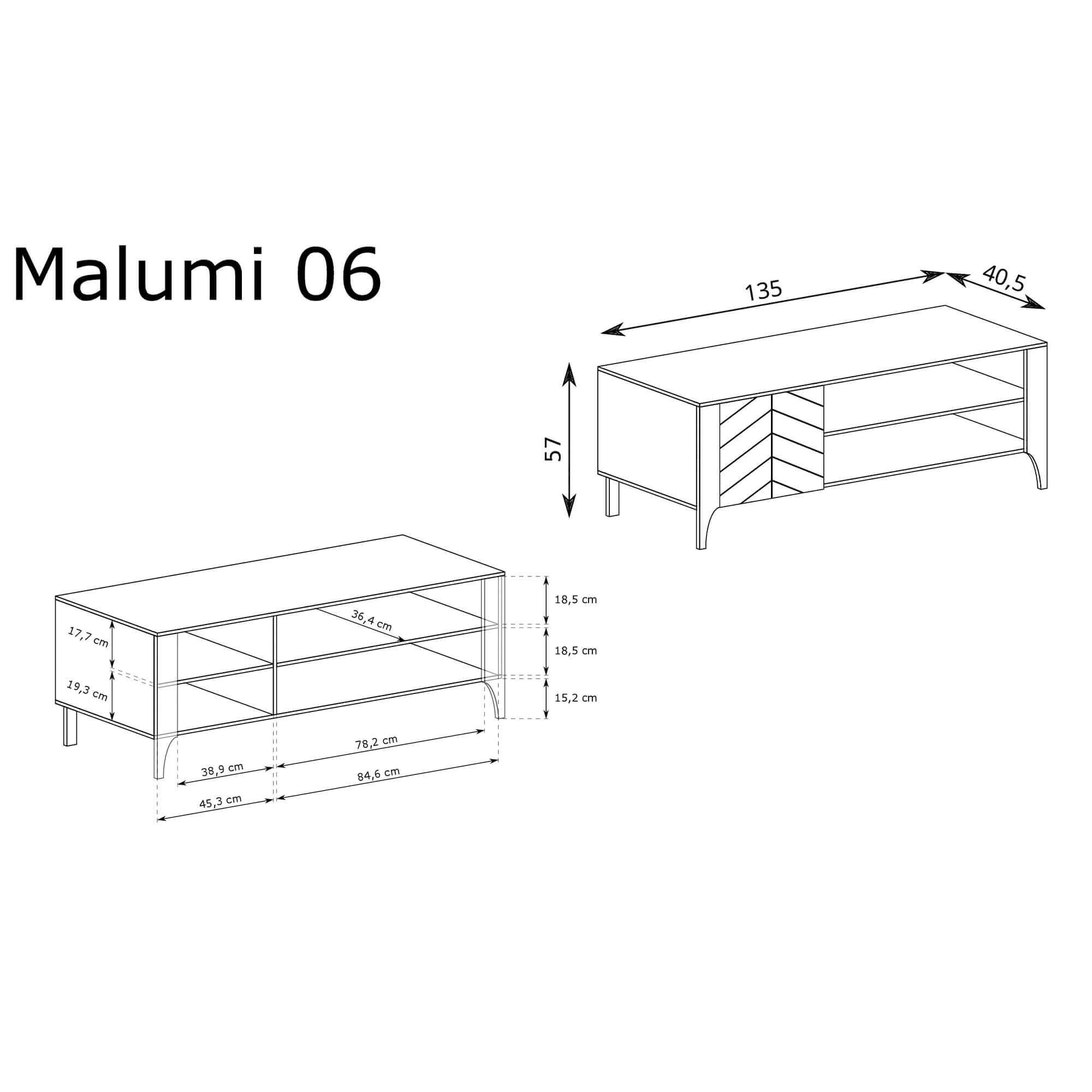 Szafka RTV MALUMI MM-6 Cashmere