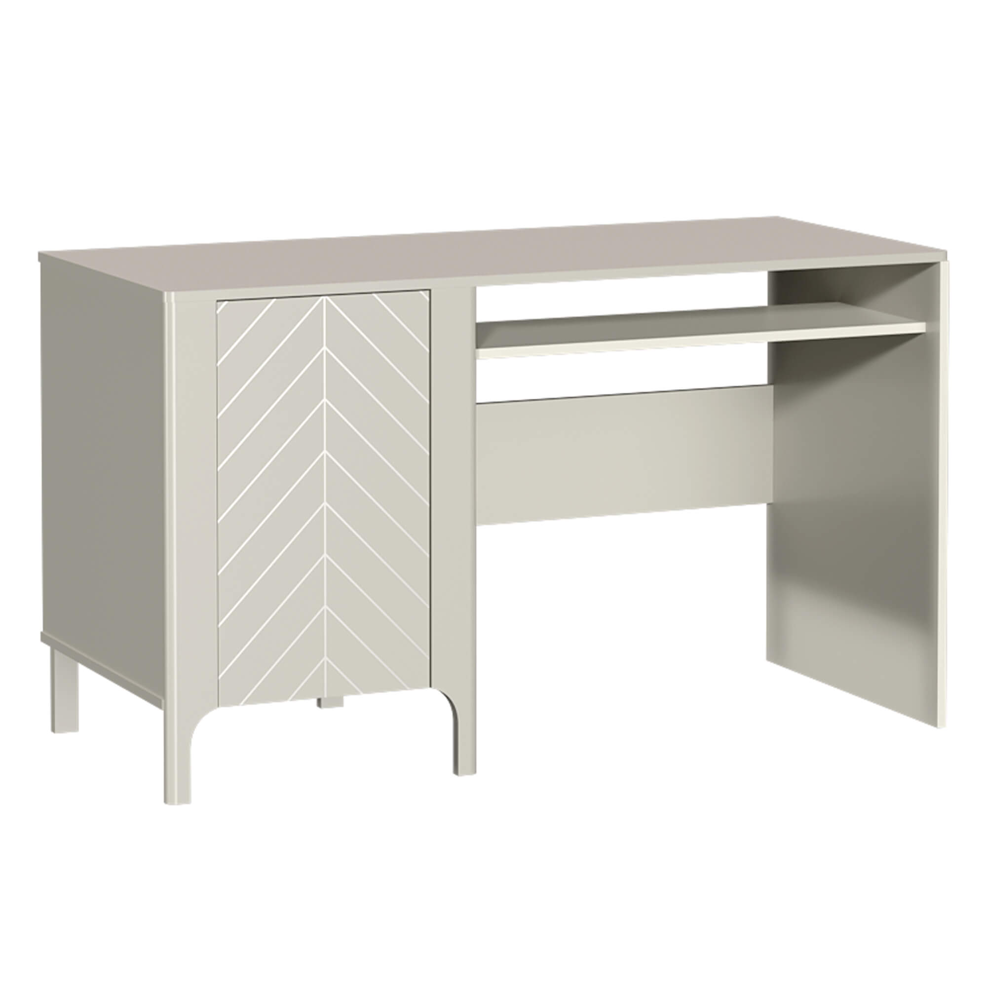 Biurko MM-9 - detal frontu w jodełkę