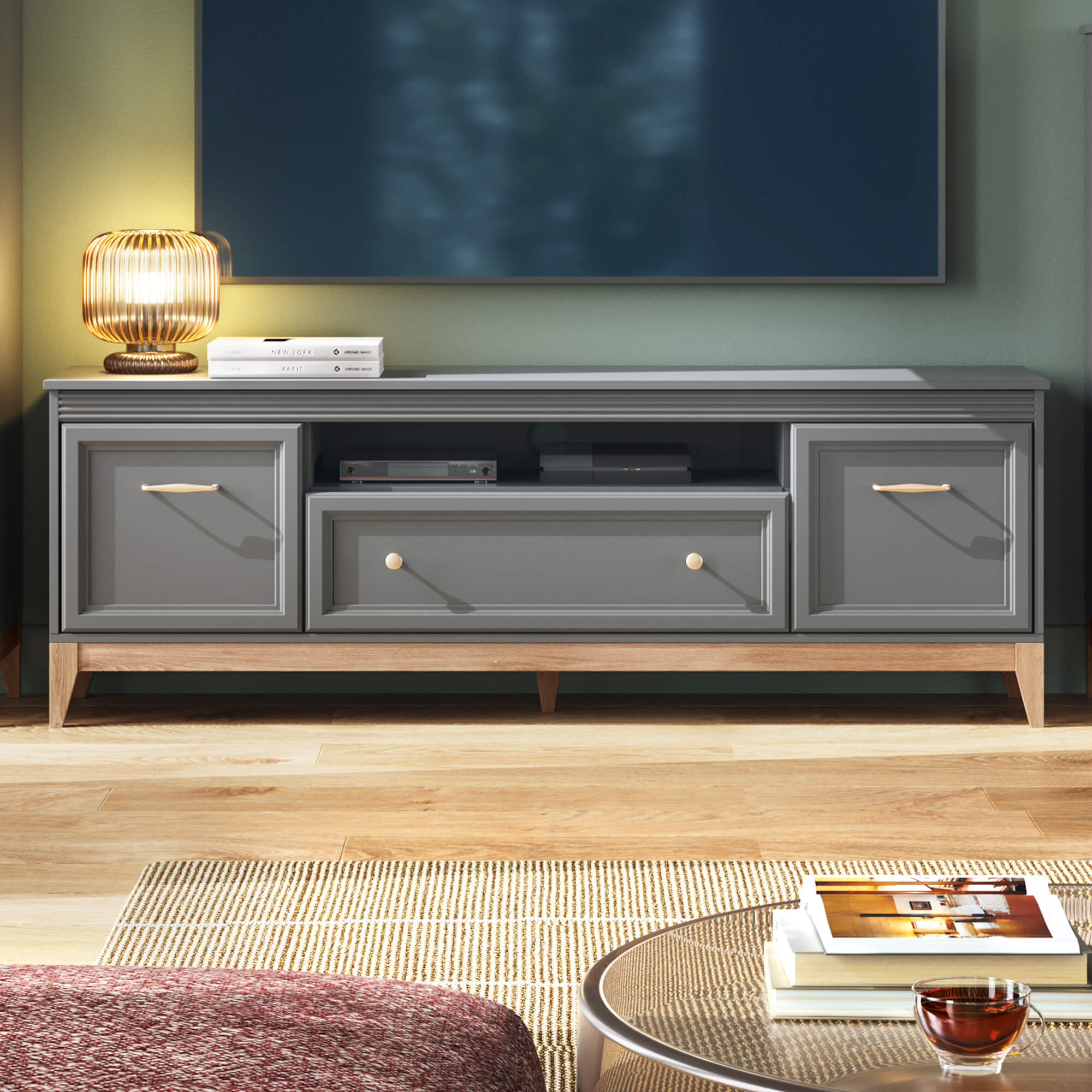 Szafka RTV TERRA TA-9 oświetlenie dotykowe LED