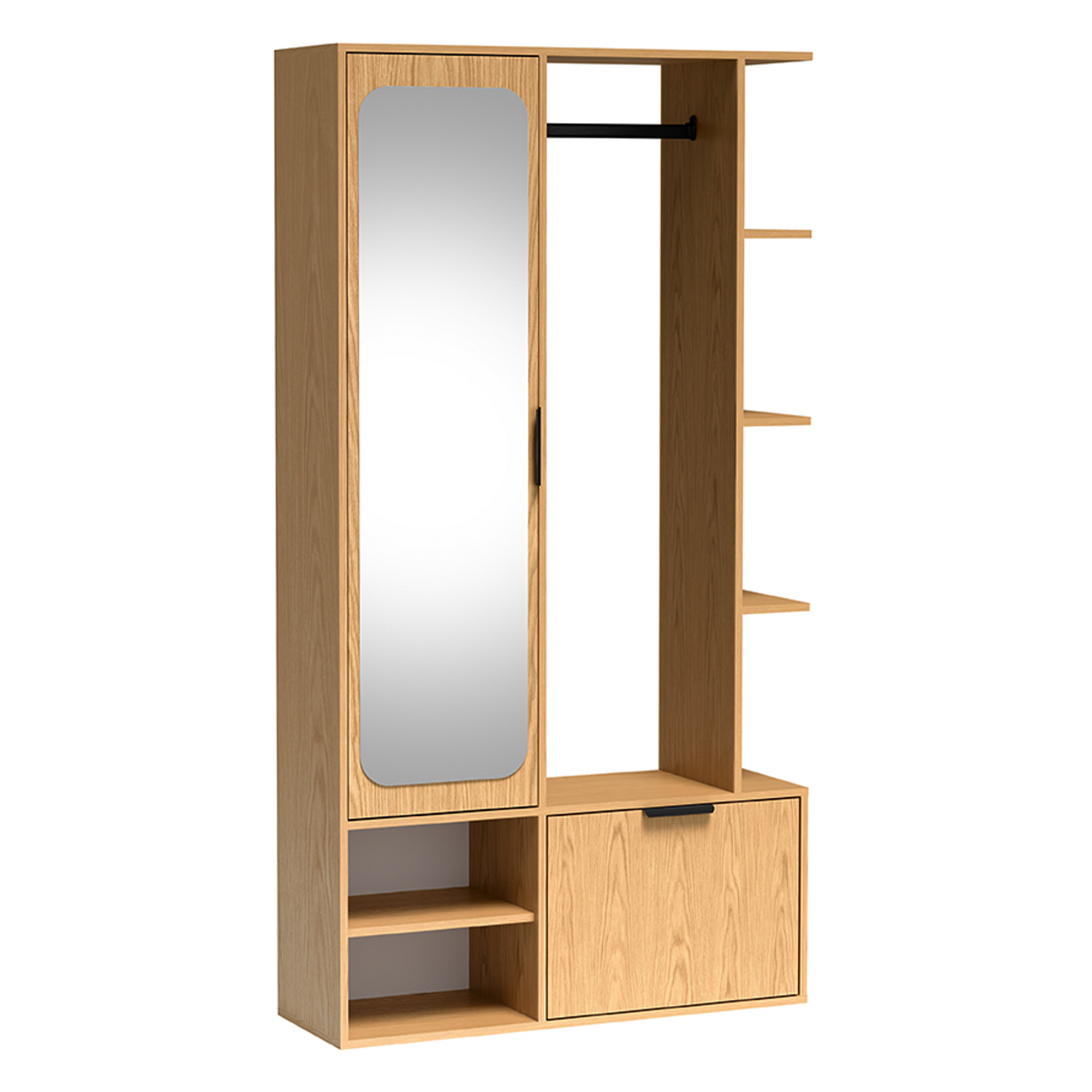 Garderoba z lustrem NALA Bookmatch