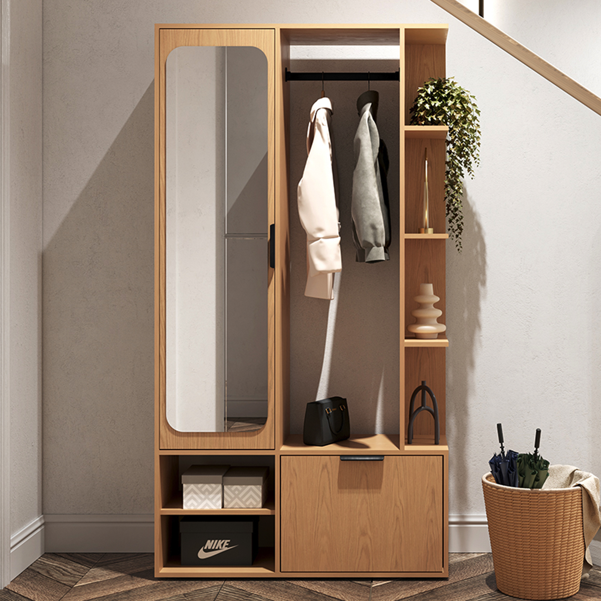 Garderoba NALA detale i szafka na buty