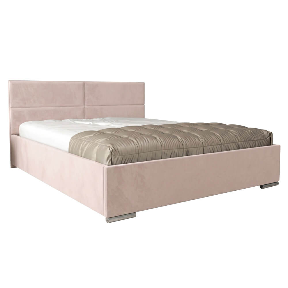 Łóżko tapicerowane z pojemnikiem ASTRAL | 140x200 | Velluto 2 | OUTLET