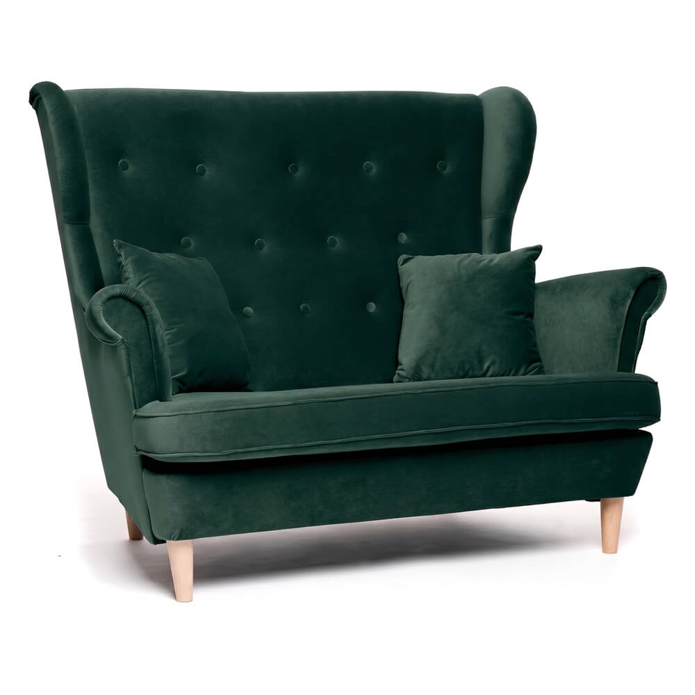 Sofa 2 osobowa w stylu skandynawskim | Velluto 27 | SZYBKA WYSYŁKA