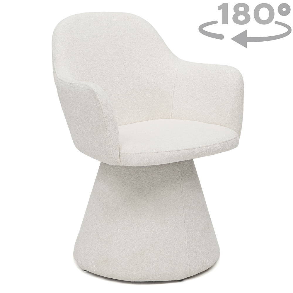 Krzesło fotel obrotowy DREAM | Raven #21 | Biały | OUTLET