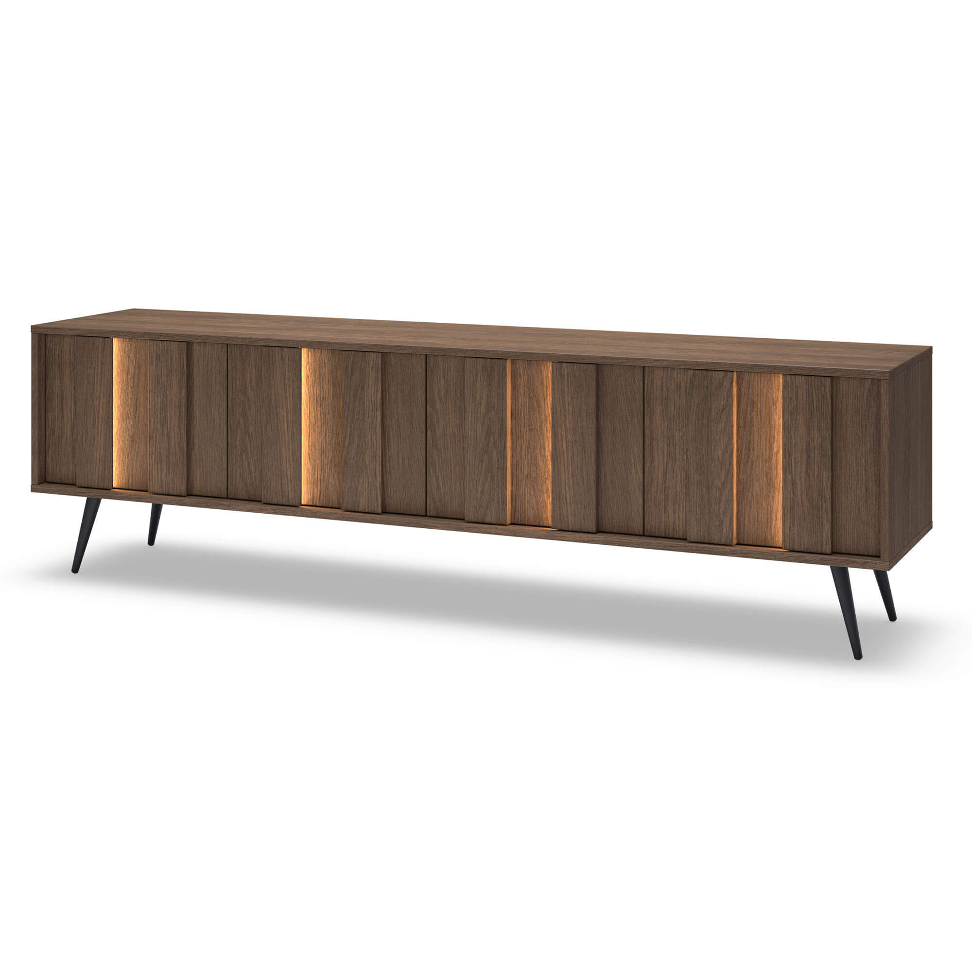 Szafka RTV 183 AMARO | 4D + LED | Dąb dunin
