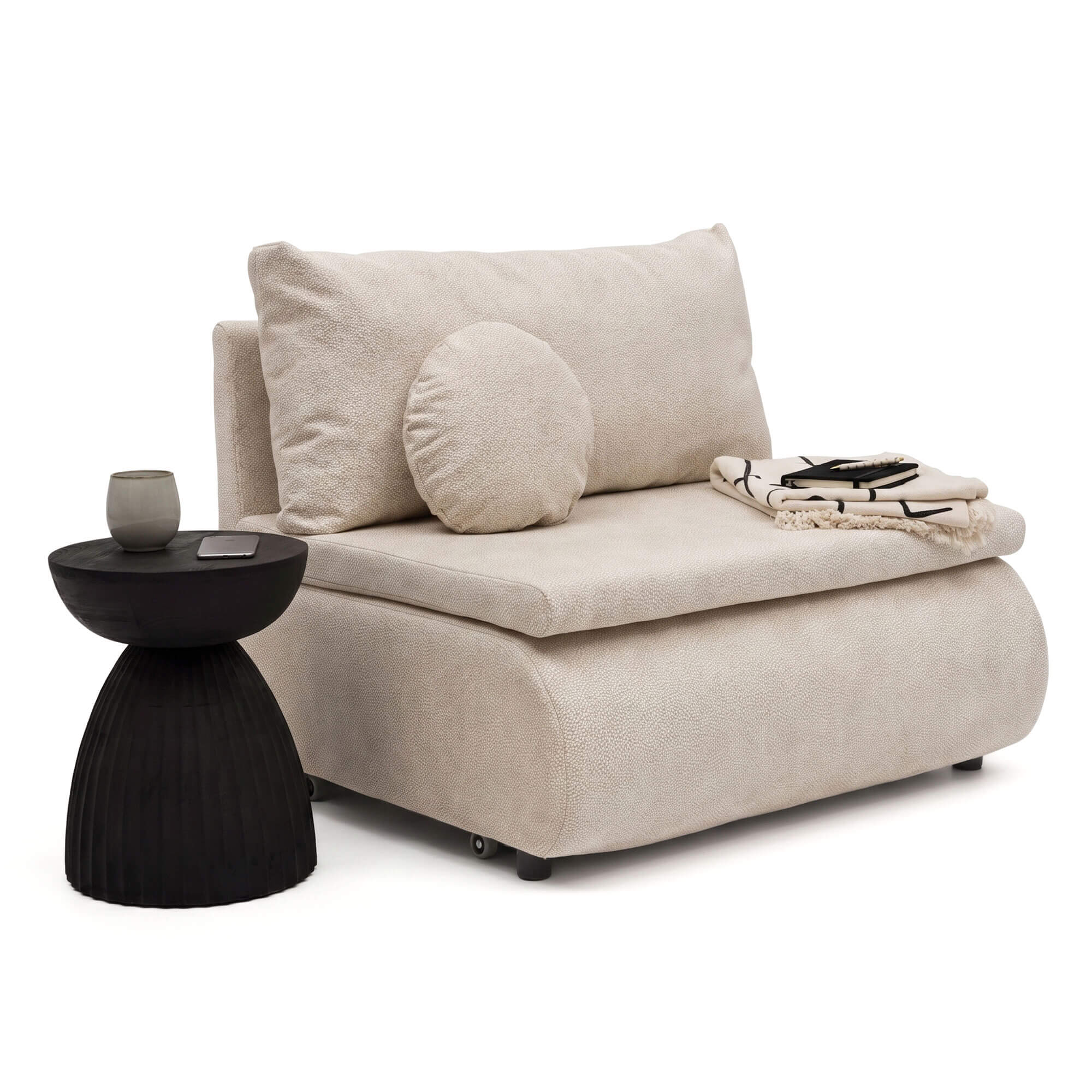 Sofa z funkcją spania PETITE | 80 | Poduszka w zestawie | Aphrodite 02 | OUTLET