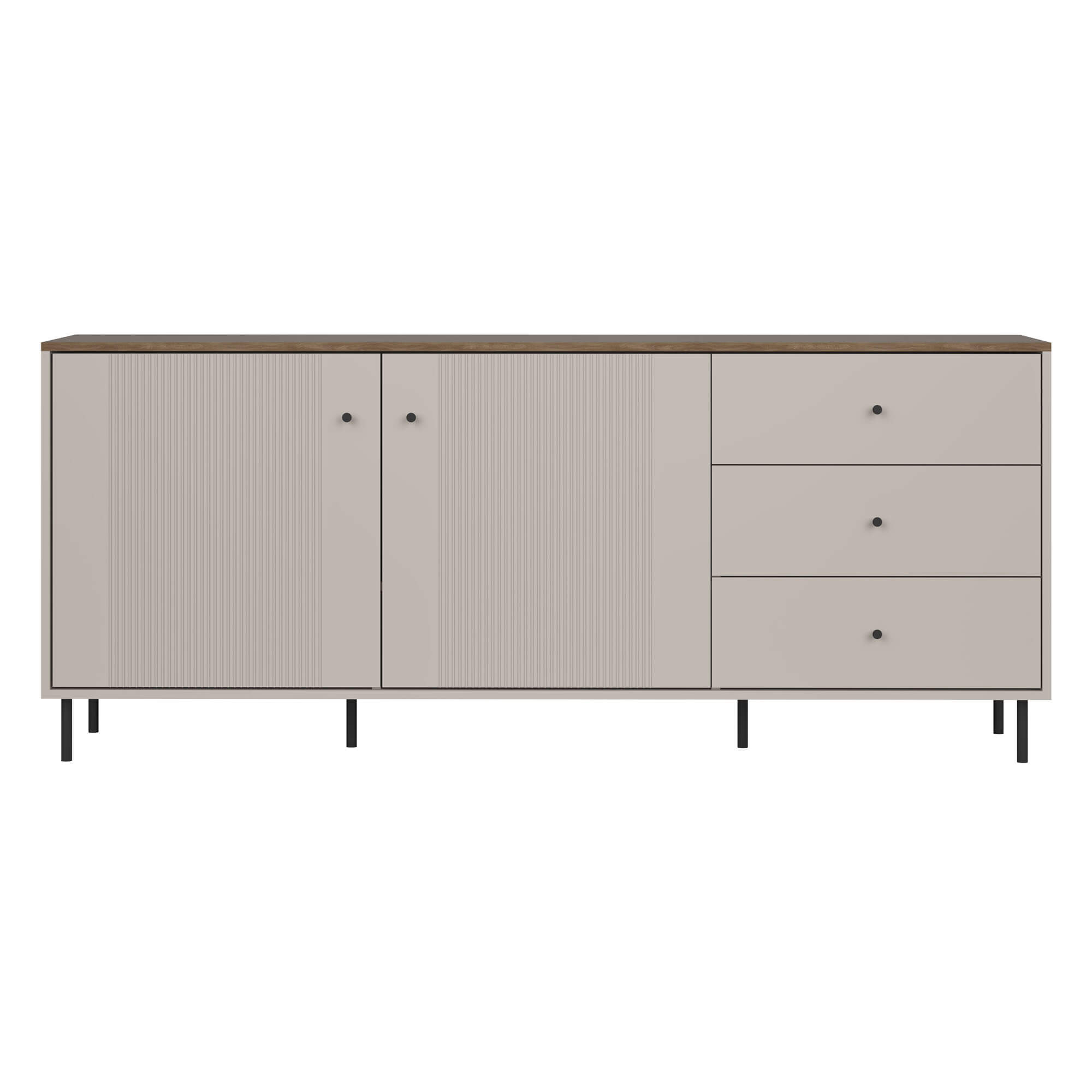 Komoda TIRAMISU 2D3S | Cashmere/Oak Antico