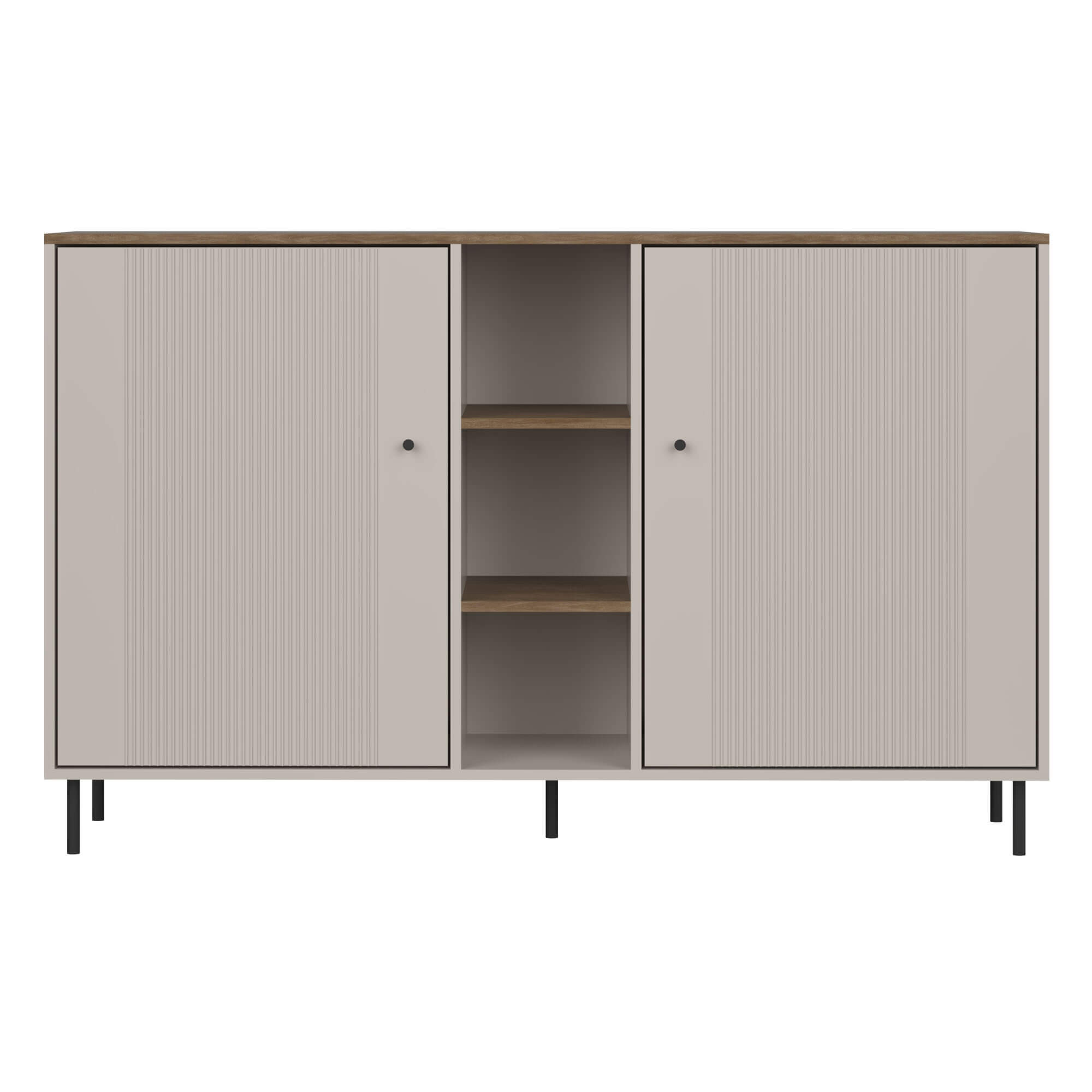 Komoda TIRAMISU 2D | Cashmere/Oak Antico