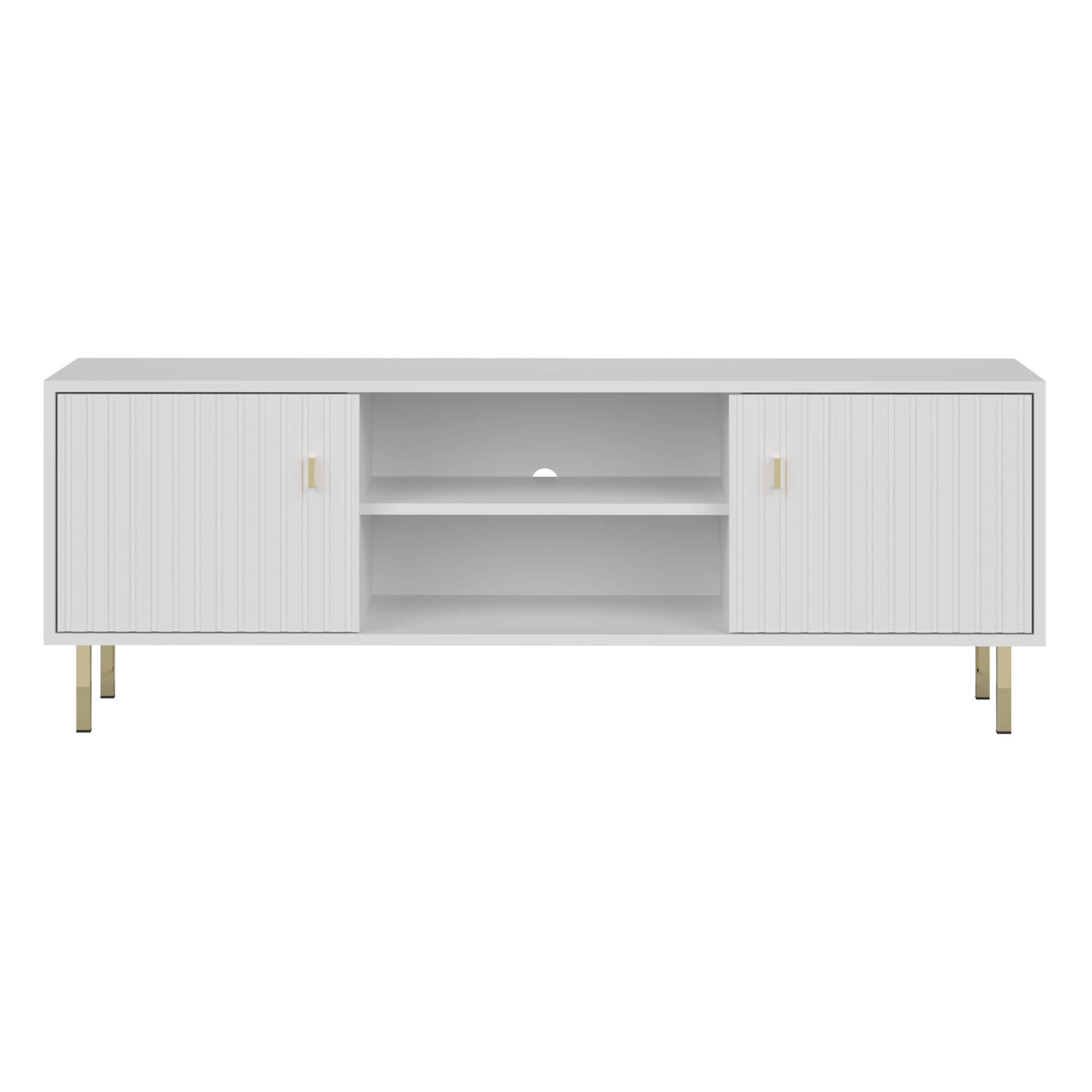 Szafka RTV PIANO 2D | Biała