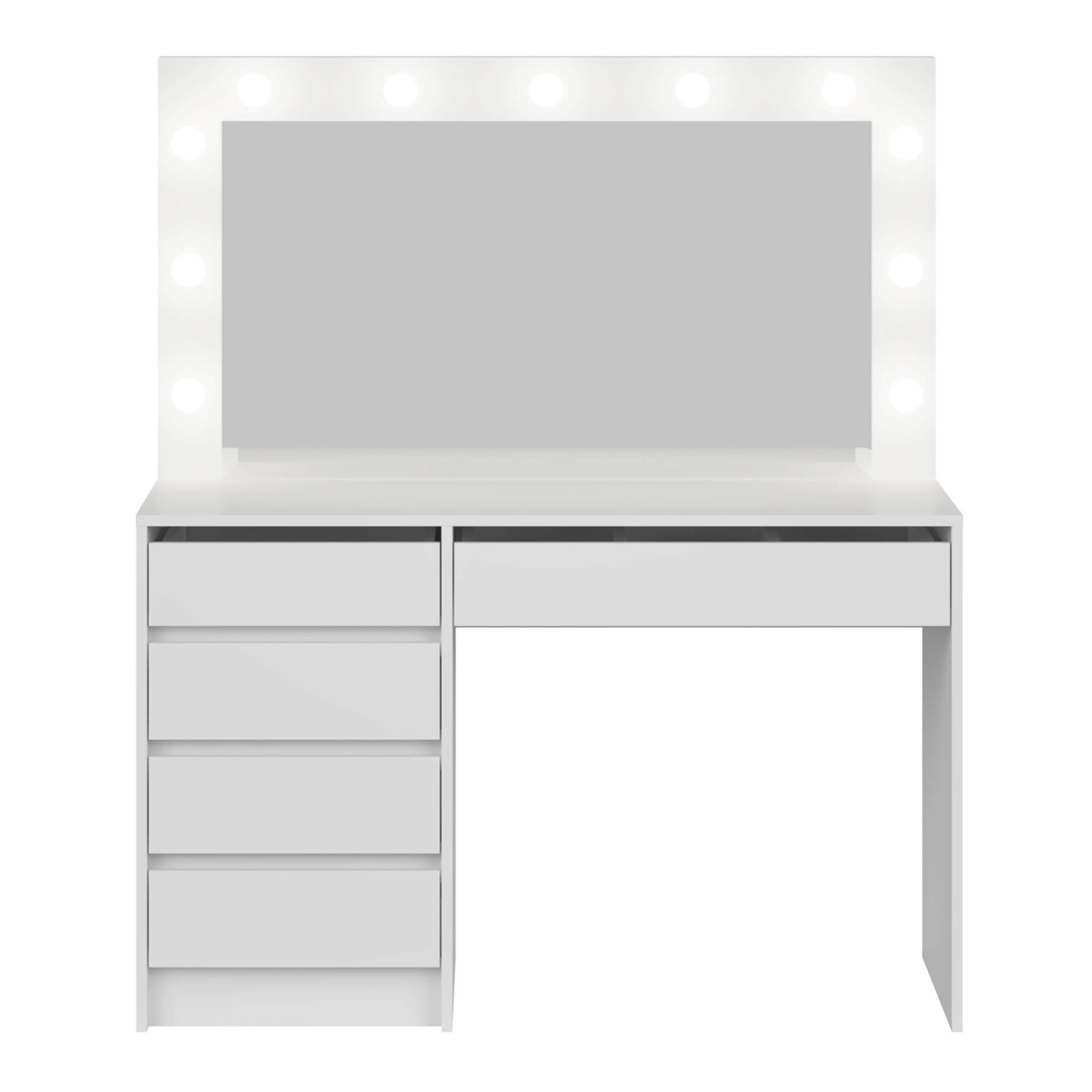 Toaletka z oświetleniem LED 5S | Biała