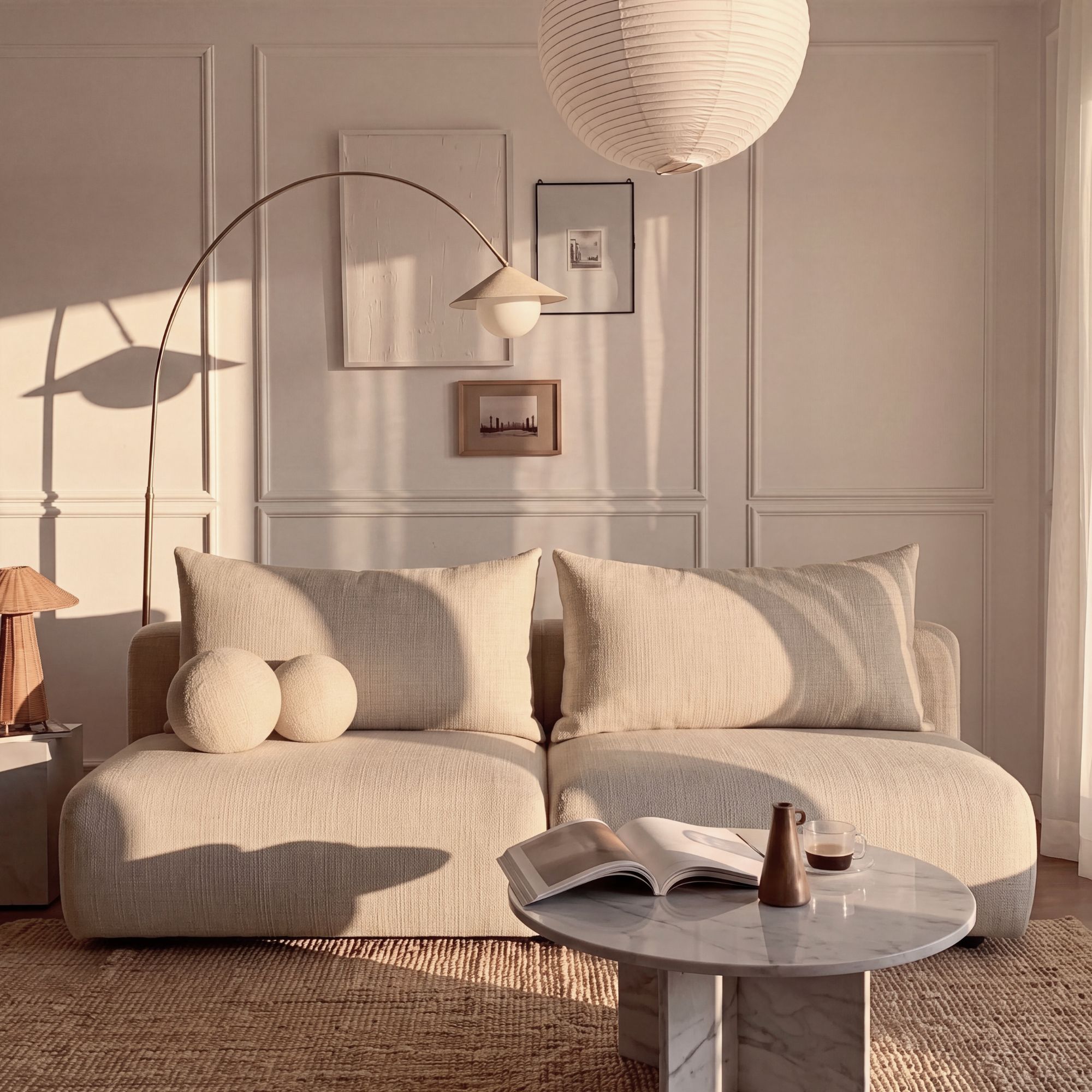 Stylowa sofa glamour NUBE w tkaninie Trenza