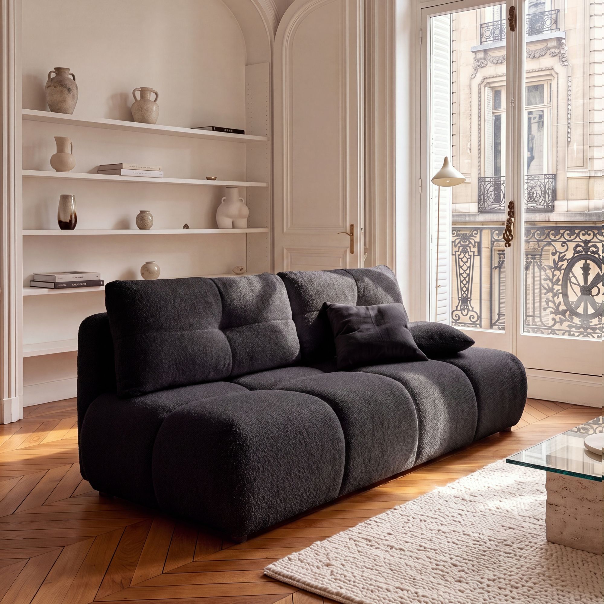 Nowoczesna sofa rozkładana z funkcją spania MILO