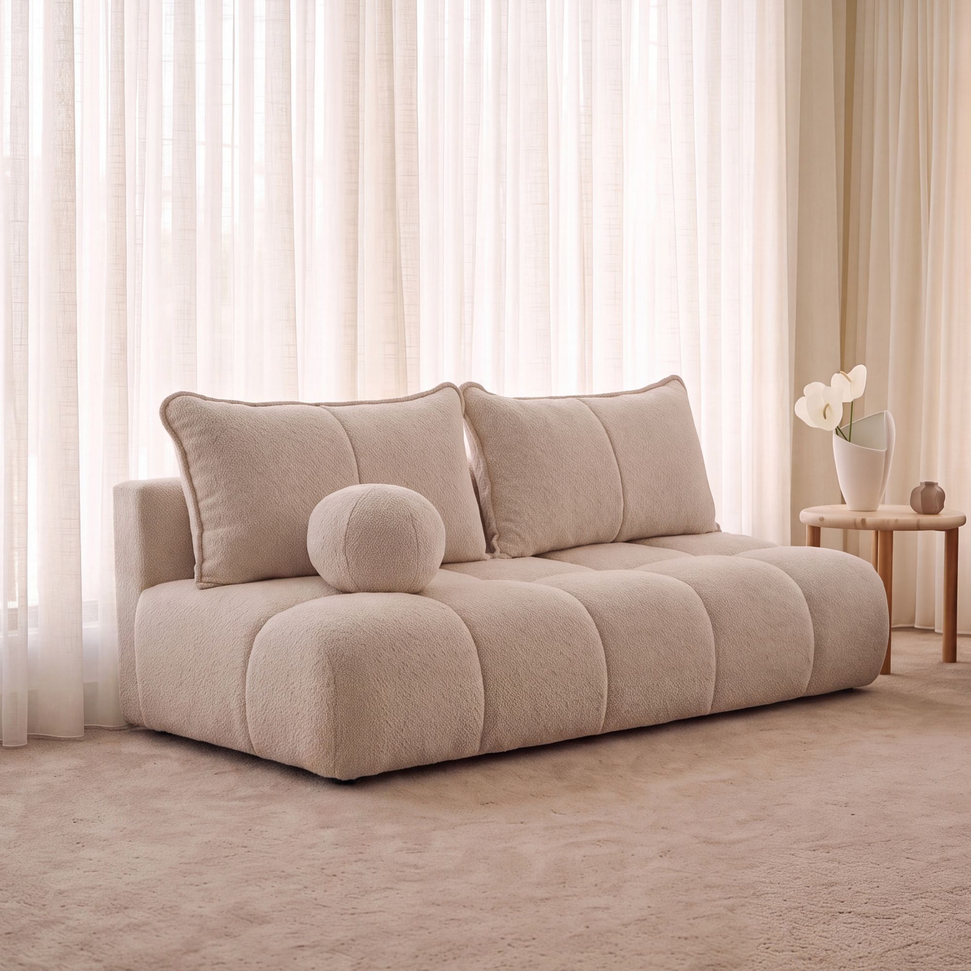 Nowoczesna sofa rozkładana FIORINO MINI w kolorze Anthology 20