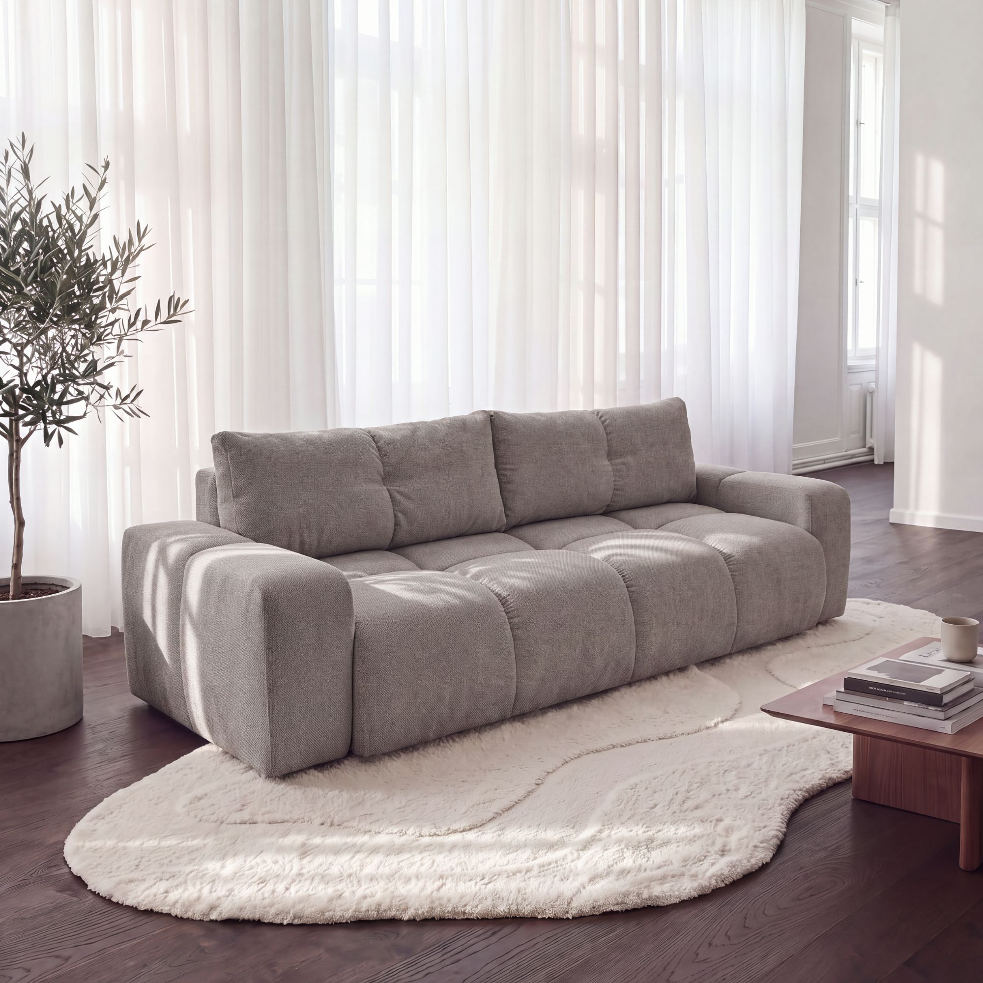 Designerska sofa rozkładana z funkcją spania SOHO
